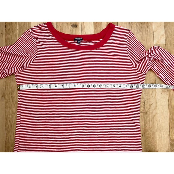 Splendid Mini Stripe Red Long Sleeve Top - Picture 12 of 13